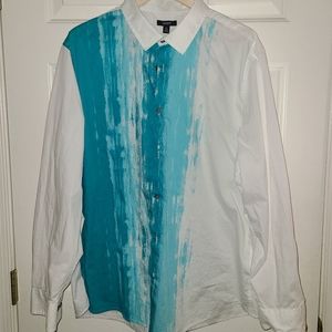 ALFANI DRESS SHIRT XXL COTTON BUTTONDOWN  CASUAL